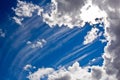 Blue sky and beautiful cloud formations Royalty Free Stock Photo