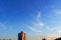 Blue sky with beautiful natural white clouds