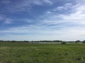 Lake, spring, lake Ilmen, skit, Veliky Novgorod Royalty Free Stock Photo