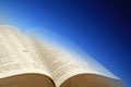 Blue sky bible background Royalty Free Stock Photo