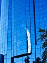 Blue Sky and Building Reflections on Glass Windows Royalty Free Stock Photo