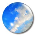 Blue Sky Button Orb Royalty Free Stock Photo