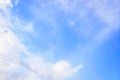 Blue sky with cirro cumulus white clouds. Sky background