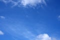 The blue sky clear and bright Blue sky with white clouds and sunlight Royalty Free Stock Photo