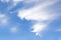 The Blue Sky Is Clear And Fuffy White Clouds. Natural For Background Royalty Free Stock Photo