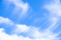 Blue sky with cloud with background daylight, natural sky composition, element of design Royalty Free Stock Photo