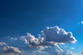 Blue sky and cloud with bright sun star flare background Royalty Free Stock Photo