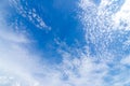 Blue sky with cloud Cirrocumulus Morning sky Small and large clouds