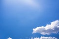 Blue sky with cloud closeup Royalty Free Stock Photo