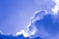 blue sky with cloud closeup, beautiful nature background and copy space Royalty Free Stock Photo