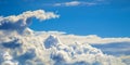 Blue sky with cloud closeup Royalty Free Stock Photo