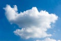Blue sky with cloud closeup Blue sky with clouds background. Royalty Free Stock Photo
