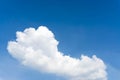 Blue sky with cloud closeup Blue sky with clouds background. Royalty Free Stock Photo