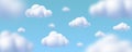 Blue sky and cloud with defocus. Abstract nature background. 3d render of a cloud background Royalty Free Stock Photo