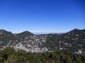 Blue sky, cloud and hills in India