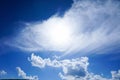 Blue sky and cloud nature sky background. Royalty Free Stock Photo
