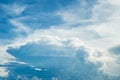 Blue sky cloud summer season background