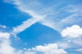 Blue sky with cloud in sunny day,Natural background Royalty Free Stock Photo