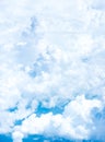 Blue sky and Cloud Top view from airplane window,Nature backgrou Royalty Free Stock Photo