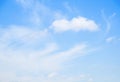 Blue sky and Cloud ,The vast blue sky and Cloud motion white fluffy at beautiful Royalty Free Stock Photo