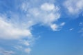 Blue sky and Cloud vast : you may be used as background : Royalty Free Stock Photo