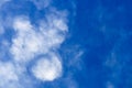 Blue sky with cloud vivid art of nature beautiful and copy space for add text Royalty Free Stock Photo