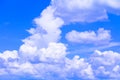 Blue sky with cloud vivid, art of nature beautiful and copy space for add text Royalty Free Stock Photo