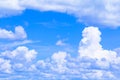 Blue sky with cloud vivid, art of nature beautiful and copy space for add text Royalty Free Stock Photo