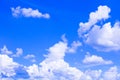 Blue sky with cloud vivid, art of nature beautiful and copy space for add text Royalty Free Stock Photo