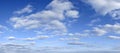 Blue sky with clouds backdrop - early afternoon Royalty Free Stock Photo