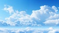 Blue sky with clouds background. Bright clear light, fluffy white cloudy. Cloudscape Royalty Free Stock Photo