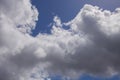 Blue sky with clouds background. Cloudscape. Beautiful soft clouds on blue sky background. Abstract cloud background. Royalty Free Stock Photo