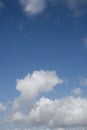 Blue sky with clouds background. Cloudscape. Beautiful soft clouds on blue sky background. Abstract cloud background. Royalty Free Stock Photo