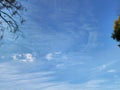 A blue sky with clouds. This breathtaking photograph captures the essence of a perfect day.