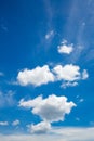 Blue sky with clouds. bright beautiful blue sky with clouds. Extreme clouds