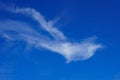 Blue sky with clouds closeup