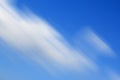 Blue sky with clouds. Cloud blurry digital effect background with copy space. Empty and clear sky.  Bright and colorful summer sky Royalty Free Stock Photo