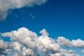 Blue sky with clouds, cloudy skyscape background photo