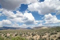 Blue sky with clouds in the desert