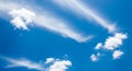 Blue Sky Clouds Fluffy White Cloudscape Background Royalty Free Stock Photo