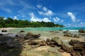 Blue sky and clouds in Havelock island. Andaman islands, India