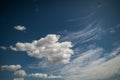 Blue Sky and Clouds High resolution background image Royalty Free Stock Photo