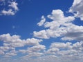 Deep Blue sky and clouds mavi  bulut fon background. Nature Royalty Free Stock Photo