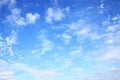 Blue sky with clouds