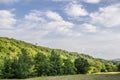 Blue Sky, Clouds and Hills over Snowdonia Wales Landscape Royalty Free Stock Photo