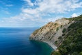 Blue sky and clouds over ocean Royalty Free Stock Photo