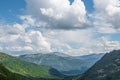 Blue sky and clouds over the rocks Royalty Free Stock Photo