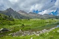 Pure nature, mountain landscape in Pyrenees Royalty Free Stock Photo