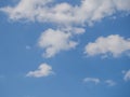 Blue sky with clouds in summer Royalty Free Stock Photo