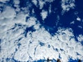 Photo of some white whisky clouds and blue sky cloudscape